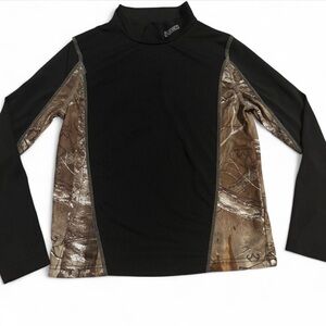 Rocky Black and Brown Long Sleeve Compression Hunting Shirt